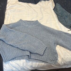 Cozy Blue Knit Sweater